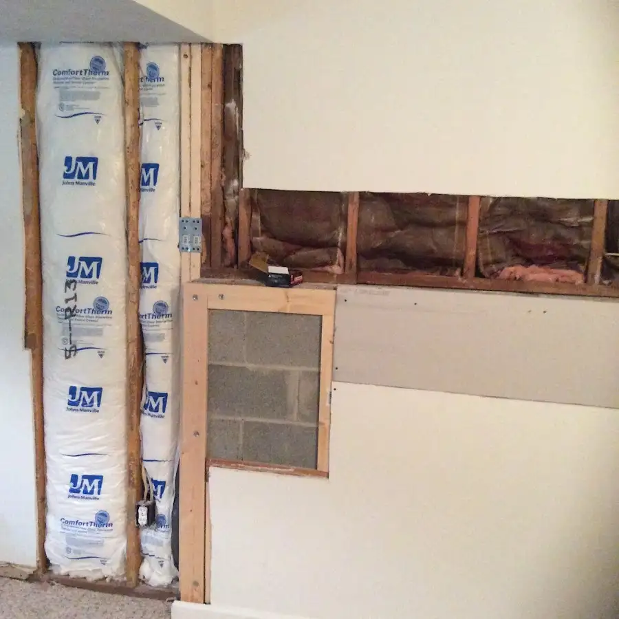 Wall insulation replacement during Contents Cleaning & Restoration in Kingsville
